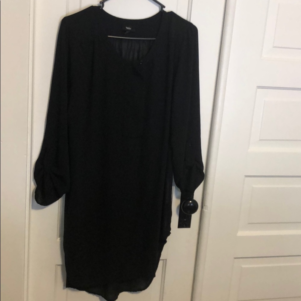 Black sheer blouse by Mossimo